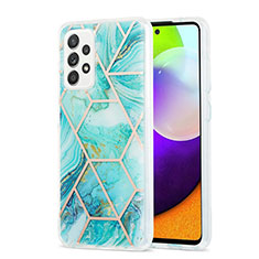 Funda Silicona Gel Goma Patron de Moda Carcasa Y01B para Samsung Galaxy A52 5G Menta Verde