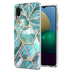 Funda Silicona Gel Goma Patron de Moda Carcasa Y01B para Samsung Galaxy M02 Verde