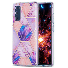 Funda Silicona Gel Goma Patron de Moda Carcasa Y01B para Samsung Galaxy S20 FE (2022) 5G Purpura Claro