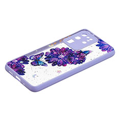 Funda Silicona Gel Goma Patron de Moda Carcasa Y01X para Samsung Galaxy S20 Ultra 5G Morado