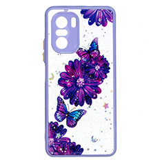 Funda Silicona Gel Goma Patron de Moda Carcasa Y01X para Xiaomi Mi 11X Pro 5G Morado