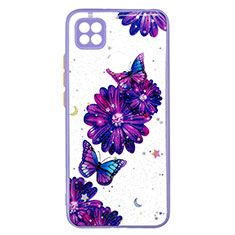 Funda Silicona Gel Goma Patron de Moda Carcasa Y01X para Xiaomi POCO C3 Morado