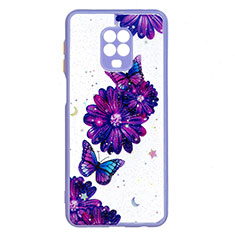 Funda Silicona Gel Goma Patron de Moda Carcasa Y01X para Xiaomi Poco M2 Pro Morado