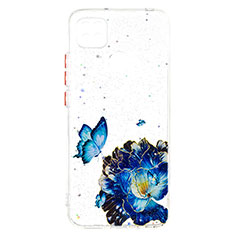 Funda Silicona Gel Goma Patron de Moda Carcasa Y01X para Xiaomi Redmi 9 India Azul