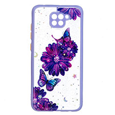 Funda Silicona Gel Goma Patron de Moda Carcasa Y01X para Xiaomi Redmi Note 9 Morado