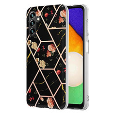 Funda Silicona Gel Goma Patron de Moda Carcasa Y02B para Samsung Galaxy A13 5G Negro