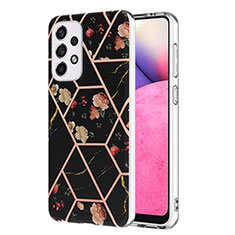 Funda Silicona Gel Goma Patron de Moda Carcasa Y02B para Samsung Galaxy A33 5G Negro