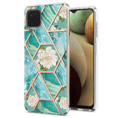 Funda Silicona Gel Goma Patron de Moda Carcasa Y02B para Samsung Galaxy M12 Verde