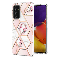 Funda Silicona Gel Goma Patron de Moda Carcasa Y02B para Samsung Galaxy Quantum2 5G Rosa