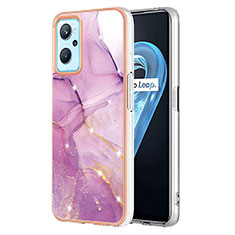 Funda Silicona Gel Goma Patron de Moda Carcasa Y05B para Oppo A96 4G Purpura Claro