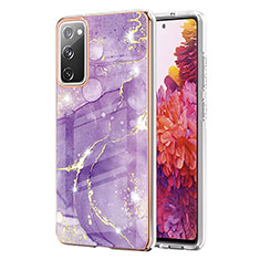 Funda Silicona Gel Goma Patron de Moda Carcasa Y05B para Samsung Galaxy S20 FE 5G Morado