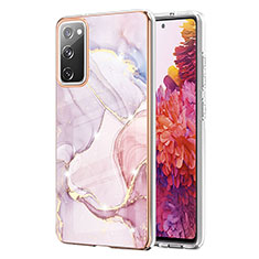 Funda Silicona Gel Goma Patron de Moda Carcasa Y05B para Samsung Galaxy S20 FE 5G Rosa