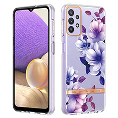 Funda Silicona Gel Goma Patron de Moda Carcasa Y06B para Samsung Galaxy A23 4G Morado