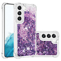 Funda Silicona Gel Goma Patron de Moda Carcasa Y06B para Samsung Galaxy S21 Plus 5G Morado