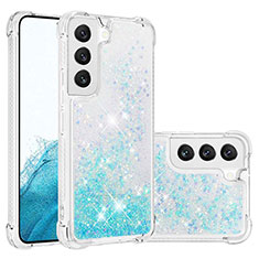 Funda Silicona Gel Goma Patron de Moda Carcasa Y06B para Samsung Galaxy S22 Plus 5G Cian