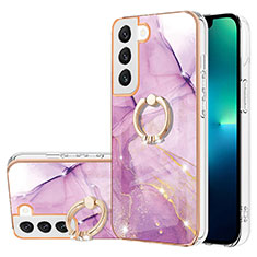 Funda Silicona Gel Goma Patron de Moda Carcasa Y16B para Samsung Galaxy S23 Plus 5G Purpura Claro