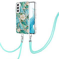 Funda Silicona Gel Goma Patron de Moda Carcasa Y19B para Samsung Galaxy S21 FE 5G Verde