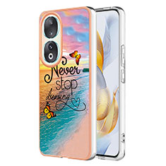 Funda Silicona Gel Goma Patron de Moda Carcasa YB3 para Huawei Honor 90 5G Multicolor