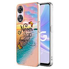 Funda Silicona Gel Goma Patron de Moda Carcasa YB3 para Oppo A78 5G Multicolor