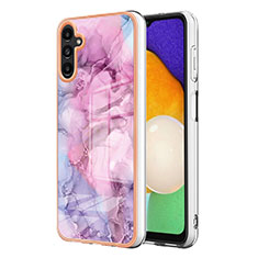 Funda Silicona Gel Goma Patron de Moda Carcasa YB7 para Samsung Galaxy A54 5G Purpura Claro