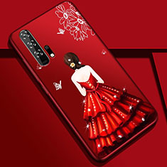 Funda Silicona Gel Goma Vestido de Novia Carcasa K01 para Huawei Honor 20 Pro Vistoso