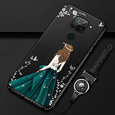 Funda Silicona Gel Goma Vestido de Novia Carcasa K01 para Xiaomi Redmi Note 9 Verde