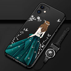 Funda Silicona Gel Goma Vestido de Novia Carcasa para Apple iPhone 12 Mini Verde