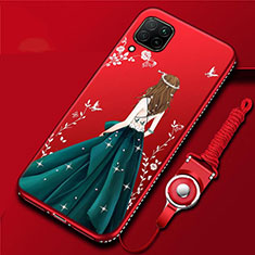 Funda Silicona Gel Goma Vestido de Novia Carcasa para Huawei Nova 7i Multicolor