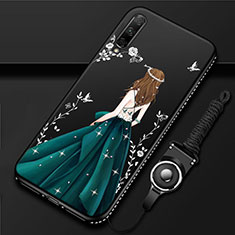 Funda Silicona Gel Goma Vestido de Novia Carcasa para Huawei Y9s Verde