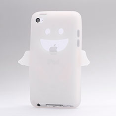 Funda Silicona Goma Angel para Apple iPod Touch 4 Blanco