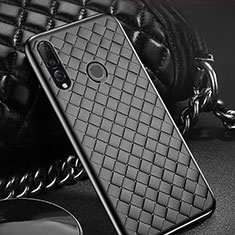 Funda Silicona Goma de Cuero Carcasa A01 para Huawei Honor 20E Negro