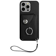 Funda Silicona Goma de Cuero Carcasa BF1 para Apple iPhone 14 Pro Negro