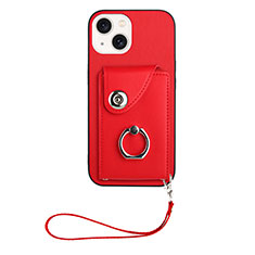 Funda Silicona Goma de Cuero Carcasa BF1 para Apple iPhone 14 Rojo