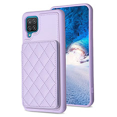 Funda Silicona Goma de Cuero Carcasa BF1 para Samsung Galaxy A12 5G Purpura Claro