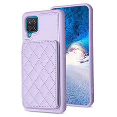 Funda Silicona Goma de Cuero Carcasa BF1 para Samsung Galaxy A12 Purpura Claro