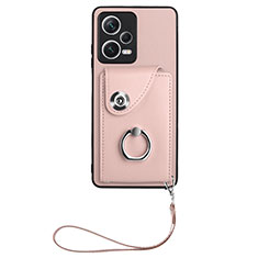 Funda Silicona Goma de Cuero Carcasa BF1 para Xiaomi Poco X5 5G Oro Rosa