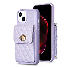 Funda Silicona Goma de Cuero Carcasa BF2 para Apple iPhone 14 Plus Purpura Claro