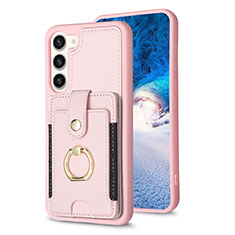 Funda Silicona Goma de Cuero Carcasa BF2 para Samsung Galaxy S22 5G Oro Rosa