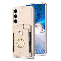 Funda Silicona Goma de Cuero Carcasa BF2 para Samsung Galaxy S22 Plus 5G Caqui