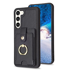 Funda Silicona Goma de Cuero Carcasa BF2 para Samsung Galaxy S22 Plus 5G Negro