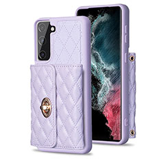 Funda Silicona Goma de Cuero Carcasa BF3 para Samsung Galaxy S21 FE 5G Purpura Claro