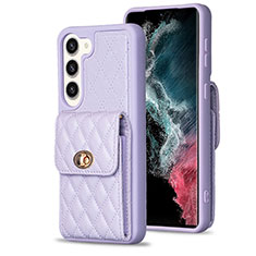 Funda Silicona Goma de Cuero Carcasa BF4 para Samsung Galaxy S22 Plus 5G Purpura Claro