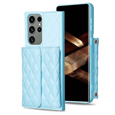 Funda Silicona Goma de Cuero Carcasa BF5 para Samsung Galaxy S24 Ultra 5G Azul Claro
