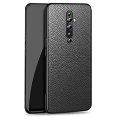 Funda Silicona Goma de Cuero Carcasa C01 para Oppo Reno2 Z Negro