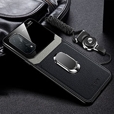 Funda Silicona Goma de Cuero Carcasa con Magnetico FL1 para OnePlus Nord N200 5G Negro