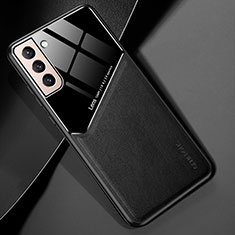 Funda Silicona Goma de Cuero Carcasa con Magnetico M01 para Samsung Galaxy S24 5G Negro