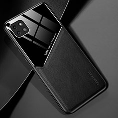 Funda Silicona Goma de Cuero Carcasa con Magnetico para Samsung Galaxy A22 5G Negro