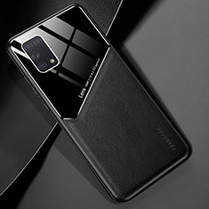 Funda Silicona Goma de Cuero Carcasa con Magnetico para Samsung Galaxy A31 Negro