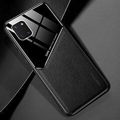 Funda Silicona Goma de Cuero Carcasa con Magnetico para Samsung Galaxy A81 Negro