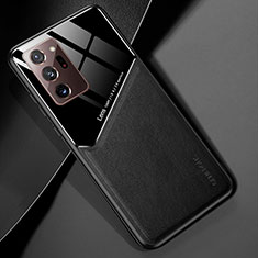 Funda Silicona Goma de Cuero Carcasa con Magnetico para Samsung Galaxy Note 20 Ultra 5G Negro
